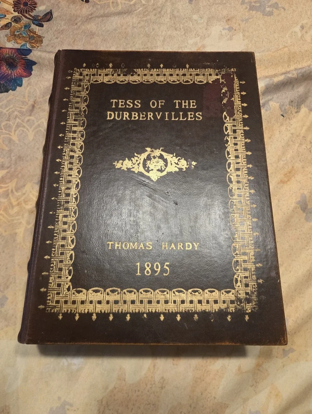 Tess of the Durbervilles by Thomas Hardy - Brown & Gold Decorative Wooden Box